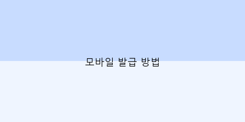 
  모바일 발급 방법
 이미지