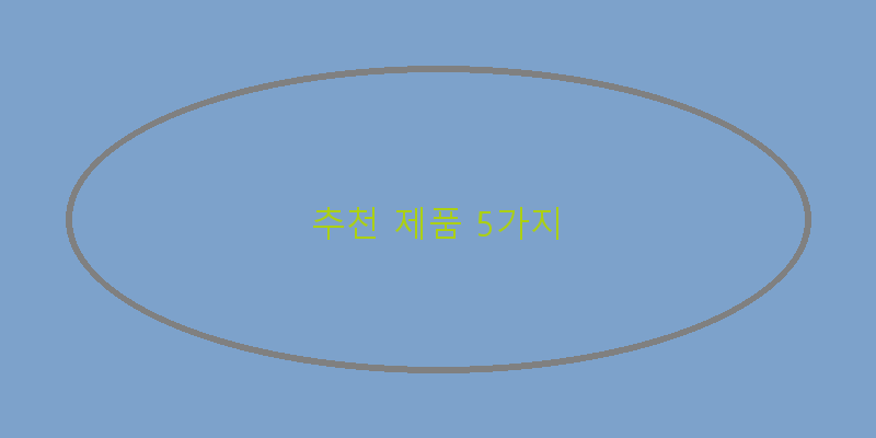 
  추천 제품 5가지
 이미지