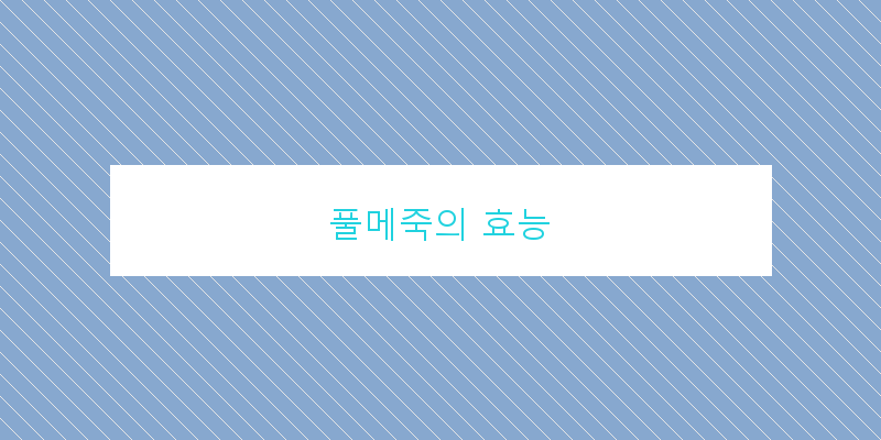 
  풀메죽의 효능
 이미지