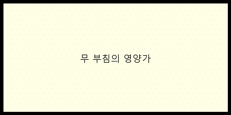 
  무 부침의 영양가
 이미지