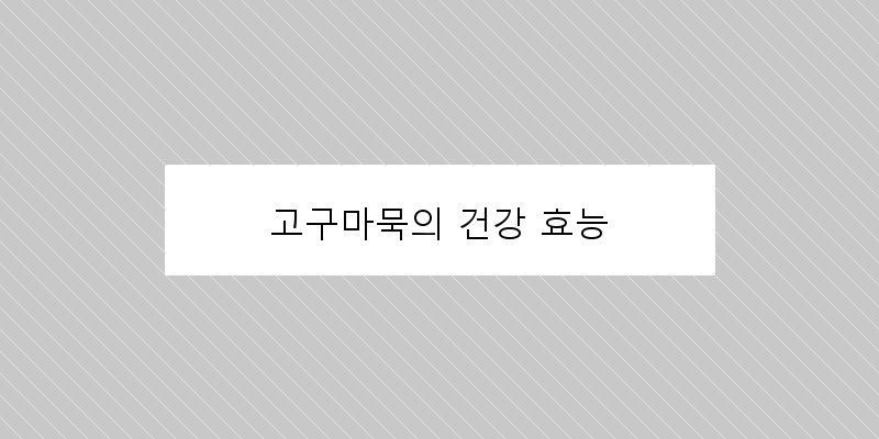 
  고구마묵의 건강 효능
 이미지