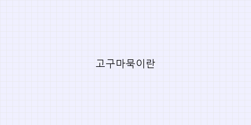 고구마묵의 매력과 활용 방법