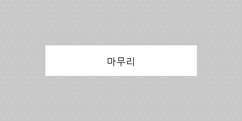 
  마무리
 이미지