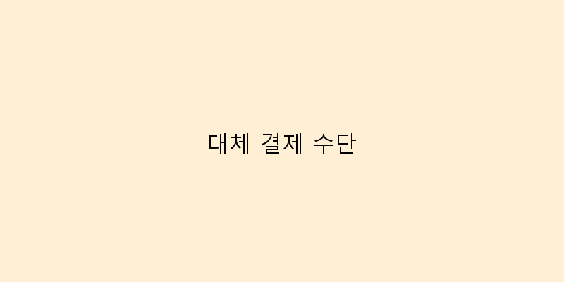 
  대체 결제 수단
 이미지