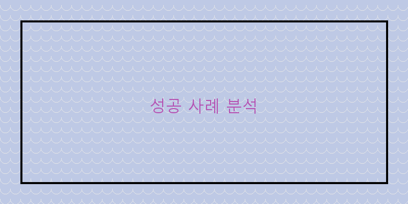 
  성공 사례 분석
 이미지