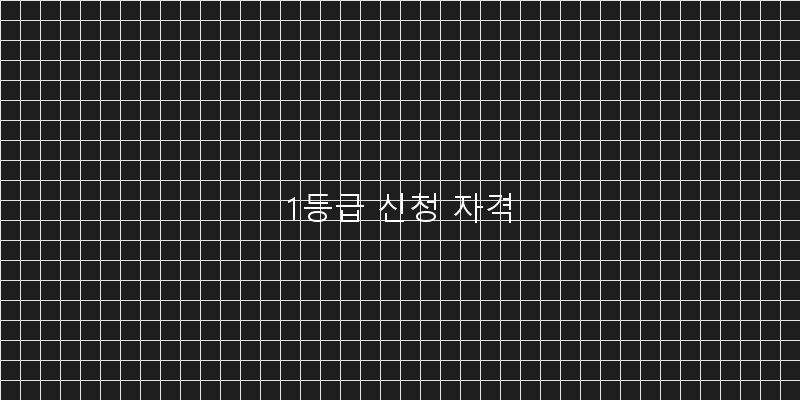 
  1등급 신청 자격
 이미지
