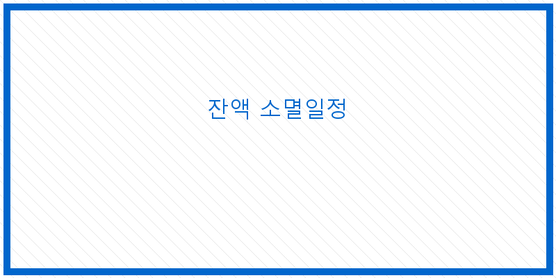
  잔액 소멸일정
 이미지