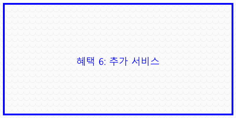 
  혜택 6: 추가 서비스
 이미지