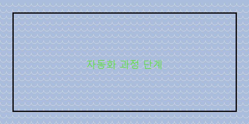 자동화 과정 단계
이미지