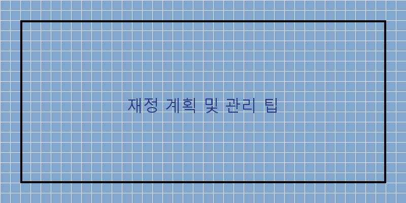 재정 계획 및 관리 팁
이미지