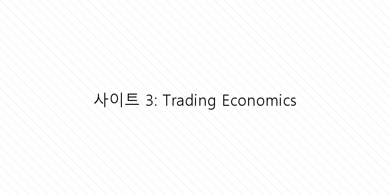 
  사이트 3: Trading Economics
 이미지