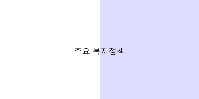 
  주요 복지정책
 이미지