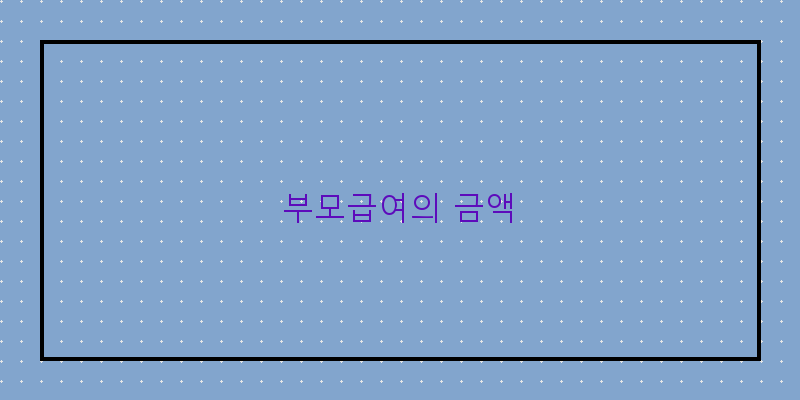 
  부모급여의 금액
 이미지