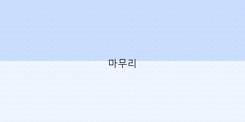 
  마무리
 이미지