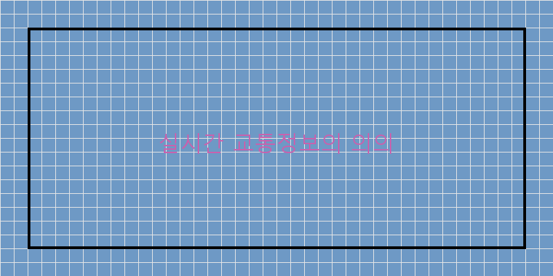 실시간 교통정보의 의의
이미지