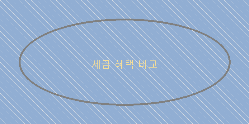 세금 혜택 비교
이미지