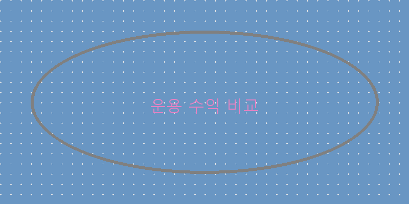 운용 수익 비교
이미지