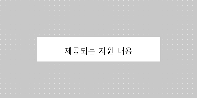 
  제공되는 지원 내용
 이미지