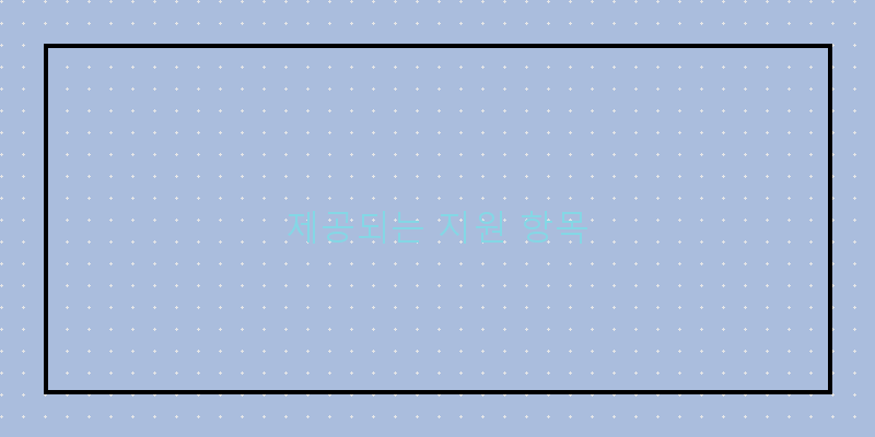 
  제공되는 지원 항목
 이미지