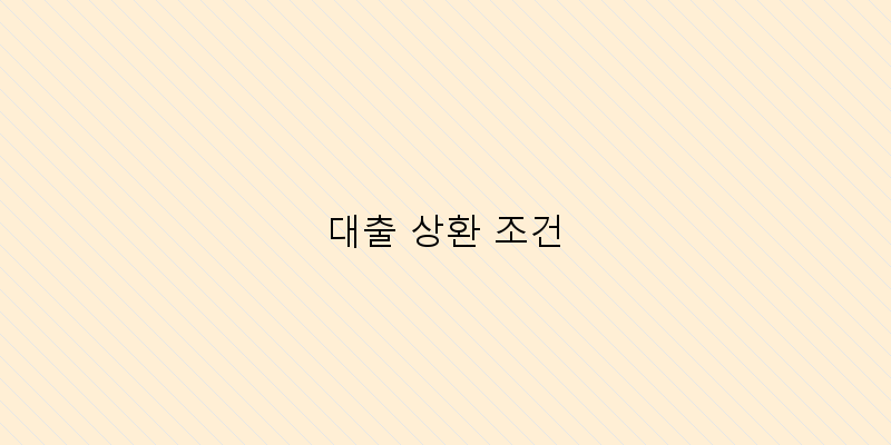 
  대출 상환 조건
   이미지