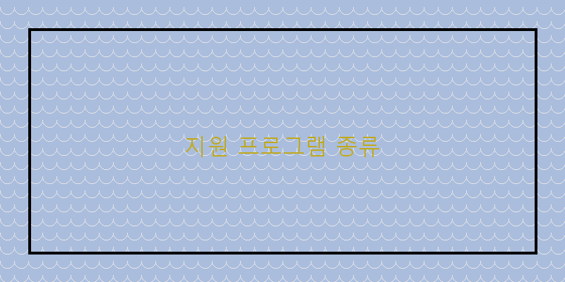 
  지원 프로그램 종류
 이미지