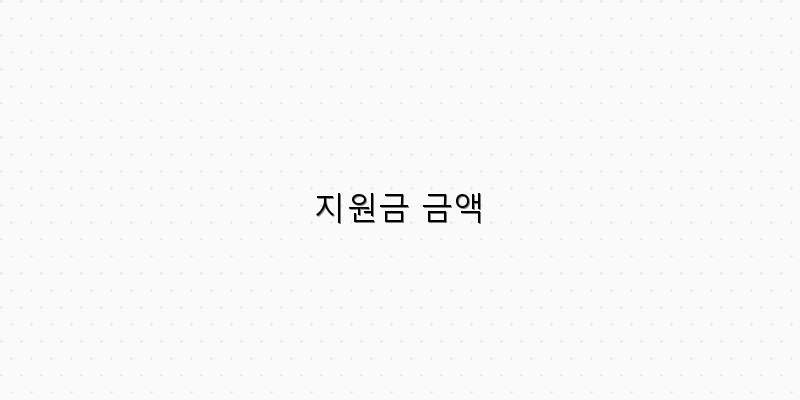 지원금 금액 이미지
