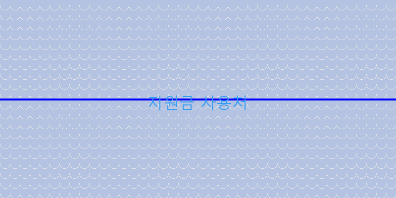 지원금 사용처 이미지