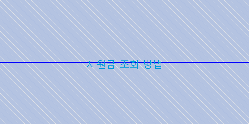 지원금 조회 방법 이미지