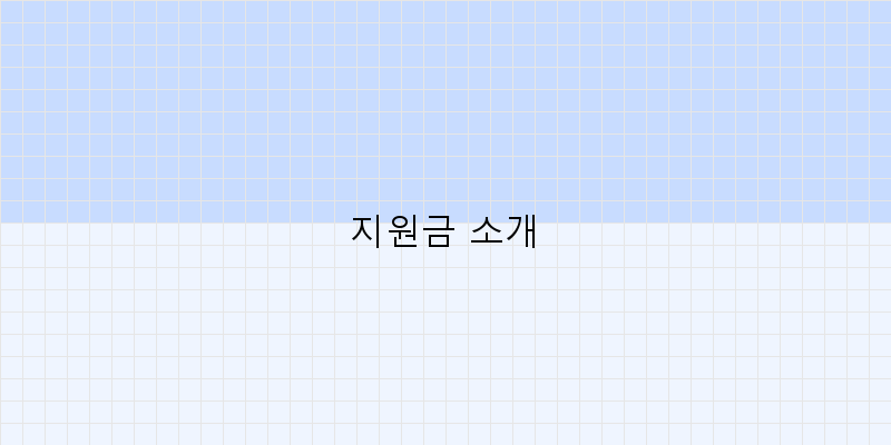 지원금 소개 이미지