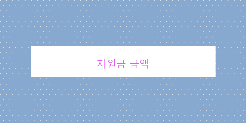지원금 금액 이미지