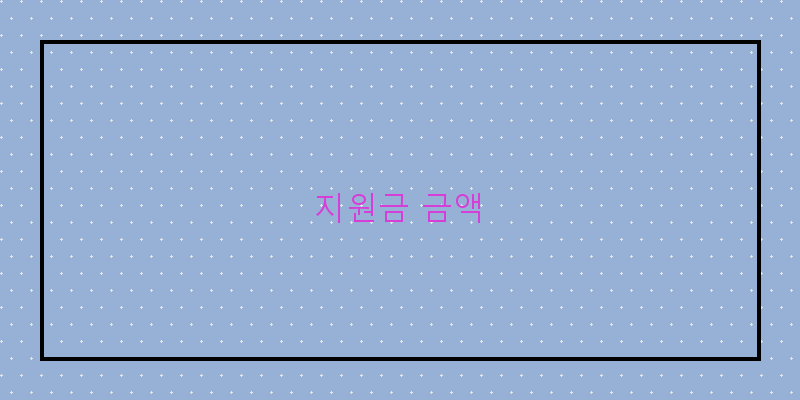 지원금 금액 이미지